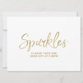 Invitation Mariage d'or "Sparkles" (Devant)