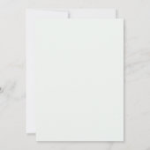 Invitation Mariage d'ornement bleu Dusty (Dos)