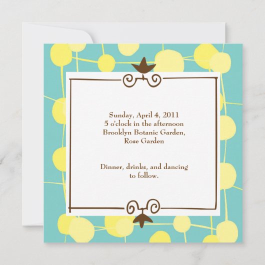 Invitation Mariage Dotty (Bubblegum Blue) (Dos)