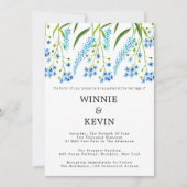 Invitation Mariage d'oublier-moi-non (Devant)