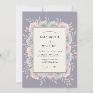 Invitation Mariage Douce Floraison de Lavande