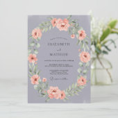 Invitation Mariage Douce Floraison Lilas (Debout devant)
