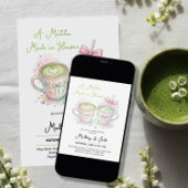 Invitation Mariage Douceur Matcha Faite au Ciel Shower