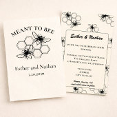 Invitation Mariage doux comme les abeilles