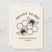 Invitation Mariage doux comme les abeilles (Devant)