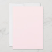 Invitation Mariage doux rose (Dos)