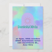 Invitation Mariage doux violet profond (Devant)