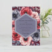 Invitation Mariage dramatique d'hiver (Debout devant)