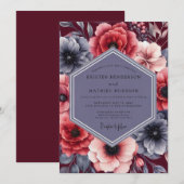 Invitation Mariage dramatique d'hiver (Devant / Derrière)