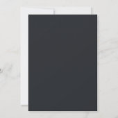 Invitation Mariage Dramatique Flora Blush Slate (Dos)