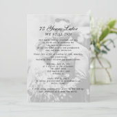 Invitation mariage du 75e anniversaire Photo Elégant Formal (Debout devant)