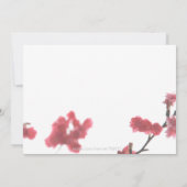 Invitation Mariage du bonheur double Sakura du printemps © (Dos)