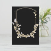 Invitation Mariage du bouclier de fleurs (Debout devant)