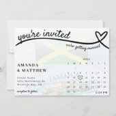 Invitation Mariage du calendrier cardio-vasculaire Jamaïque J (Devant)