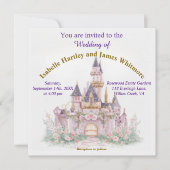 Invitation Mariage du château de Fairy Tale (Devant)