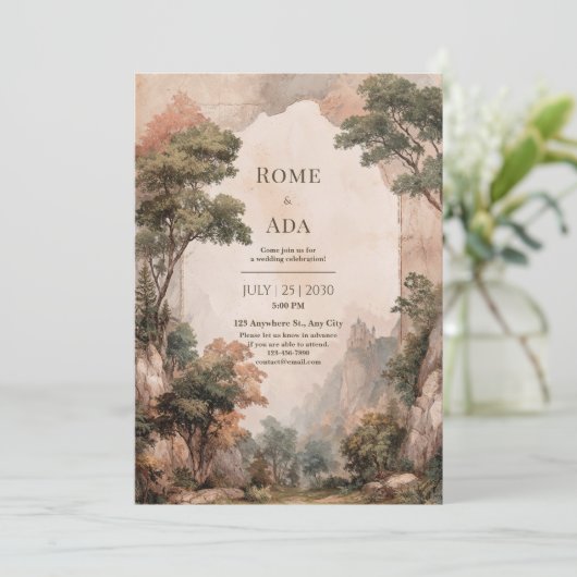 Invitation Mariage du château de Misty Forest (Debout devant)