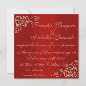 Invitation Mariage du COEUR monogramme ou ANNIVERSAIRE Invita (Dos)