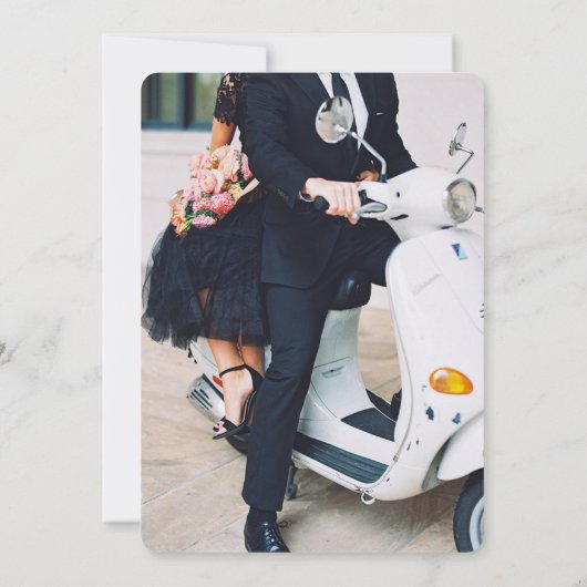 Invitation Mariage du coucher de soleil de Vérone (Dos)