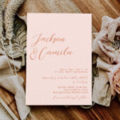 Invitation Mariage du coucher de soleil d'été