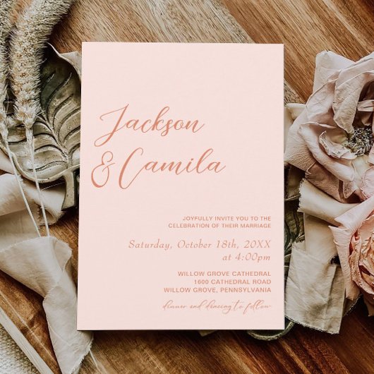 Invitation Mariage du coucher de soleil d'été