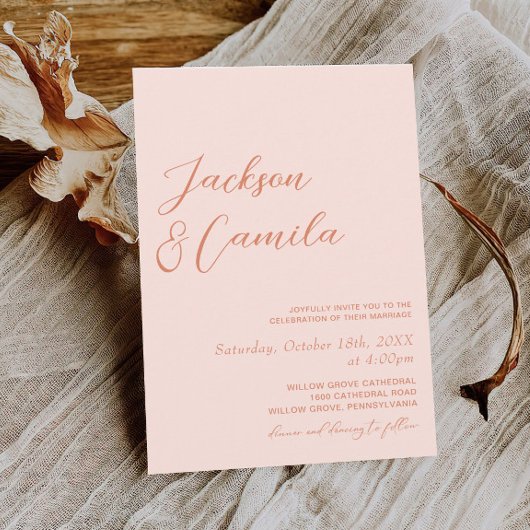 Invitation Mariage du coucher de soleil d'été