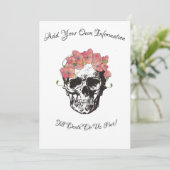 Invitation Mariage du crâne jusqu'à la mort Do us Part Invita (Debout devant)