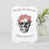 Invitation Mariage du crâne jusqu'à la mort Do us Part Invita (Debout devant)
