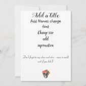 Invitation Mariage du crâne - Jusqu'à la mort, nous faisons p (Dos)