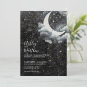 Invitation Mariage du Croissant de Lune Céleste (Debout devant)