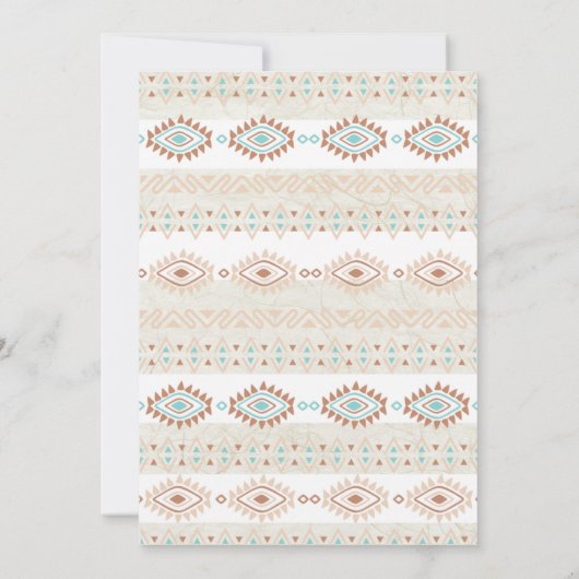 Invitation Mariage du désert du sud-ouest (Dos)