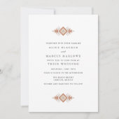 Invitation Mariage du désert du sud-ouest de Terracotta (Devant)