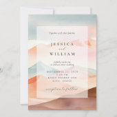 Invitation Mariage du désert Pastel Boho (Devant)