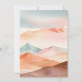 Invitation Mariage du désert Pastel Boho (Dos)