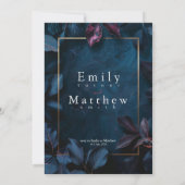 Invitation Mariage du jardin de minuit enchanté (Dos)