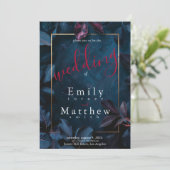 Invitation Mariage du jardin de minuit enchanté (Debout devant)