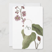 Invitation Mariage du jardin floral (Dos)