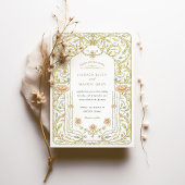 Invitation Mariage du jardin Floral Rococo