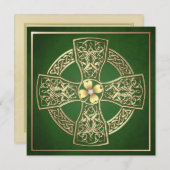 Invitation Mariage du jour de St Patrick de Celtic de (Devant / Derrière)