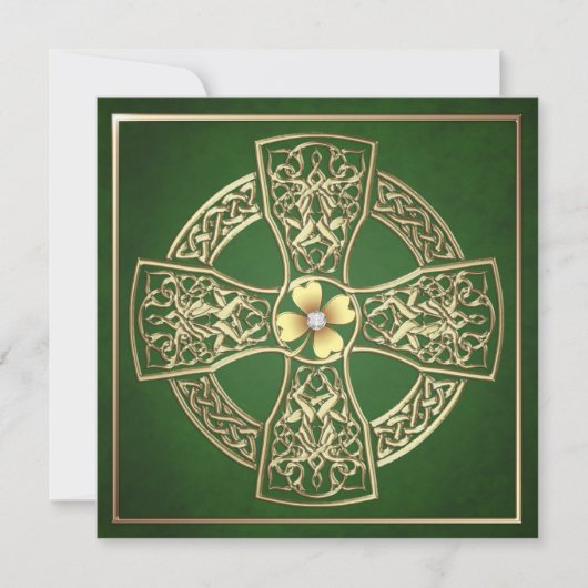 Invitation Mariage du jour de St Patrick de Celtic de (Devant)