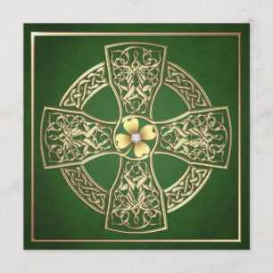 Invitation Mariage du jour de St Patrick de Celtic de