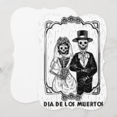 Invitation mariage du jour des morts (Devant / Derrière)