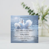 Invitation Mariage du lac Blue Swans (Debout devant)