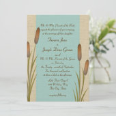 Invitation Mariage du lac Cattails (Debout devant)
