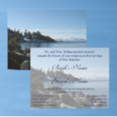 Invitation Mariage du lac Tahoe