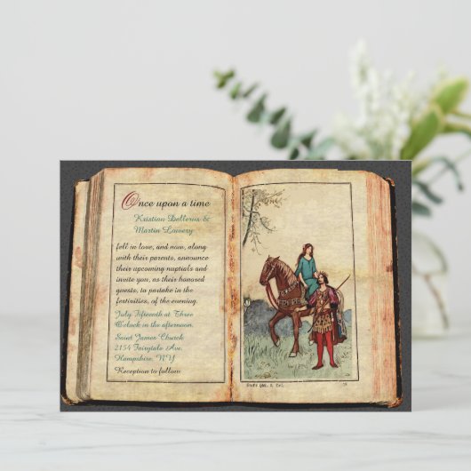 Invitation Mariage du livre Fairytale (Debout devant)