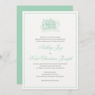 Invitation Mariage du manoir de Smithville