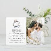 Invitation Mariage du Nouvel An | Enregistrer la photo de la (Debout devant)