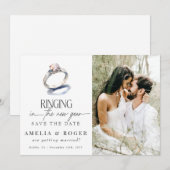 Invitation Mariage du Nouvel An | Enregistrer la photo de la (Devant / Derrière)