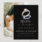 Invitation Mariage du Nouvel An | Enregistrer la photo de la (Devant / Derrière)