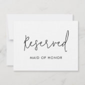 Invitation Mariage du panneau de réservation minimal moderne (Devant)